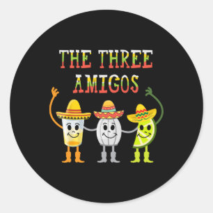 Adesivo Os Três Amigos Camiseiros Tequila Salt Limão Cinco
