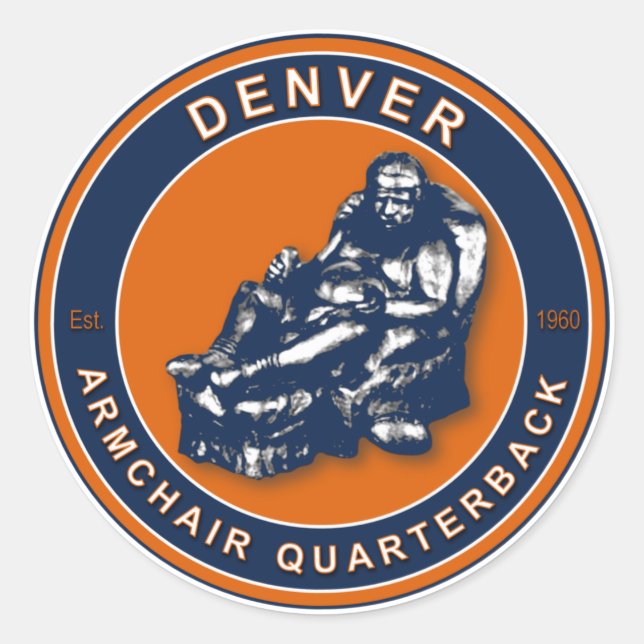 Adesivo Os Vedantes de Futebol do Denver (Frente)