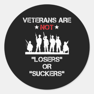Adesivo Os Veteranos Não São Perdedores Ou Suckers