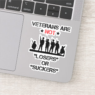 Adesivo Os Veteranos Não São Perdedores Ou Suckers