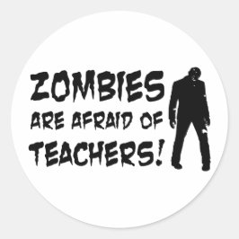Adesivo Os zombis estão receosos dos professores