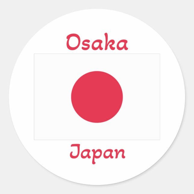 Adesivo Osaka Japan Flag (Frente)