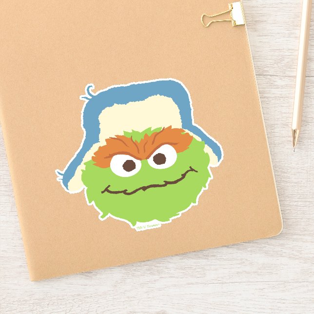 Adesivo Oscar, o rosto do Grouch Woodland (Notebook)