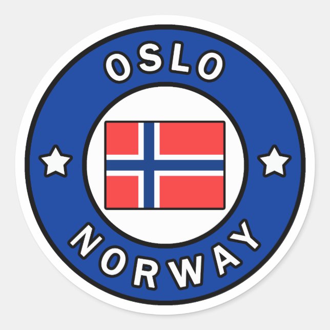 Adesivo Oslo Noruega (Frente)