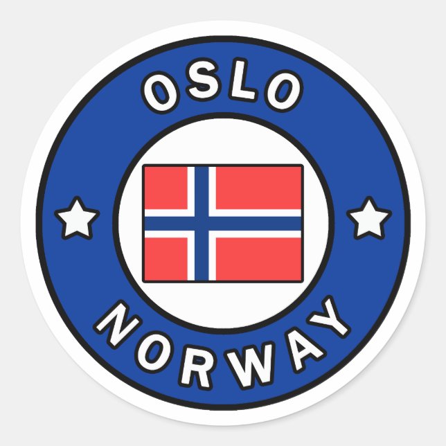 Adesivo Oslo Noruega (Frente)