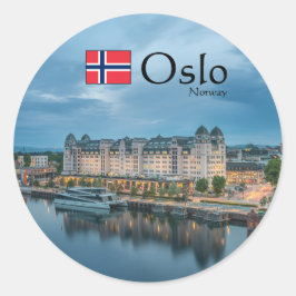 Adesivo Oslo Noruega Souvenir