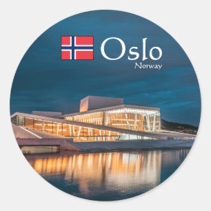 Adesivo Oslo Noruega Souvenir