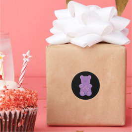 Adesivo Oso de Goma Purpura