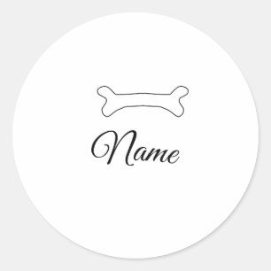 Adesivo Osso de cachorro adicionar nome do cachorro foto p