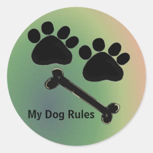 Adesivo Osso de Cachorro e Patas