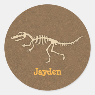 Adesivo Ossos de Dinossauro Velociraptor Legal Para Menino