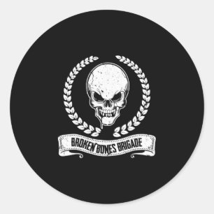 Adesivo Ossos Quebrados De Skate