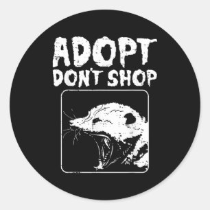 Adesivo Ossum Adote Não Compre Ssum Rua Gato Pet Mulheres