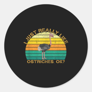 Adesivo Ostrich Funny Animal Quote Com Vintage Shape Desi