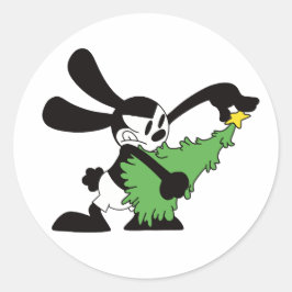 Adesivo Oswald A Árvore De Natal Do Coelho Sortudo