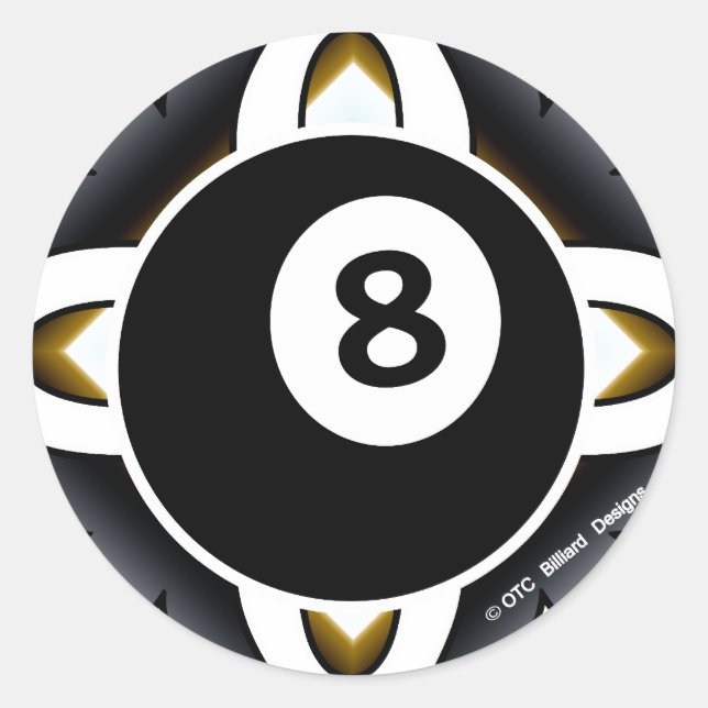 Adesivo OTC Billiards 8 Ball Deco (Frente)