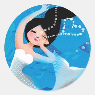 Adesivo Ótima ilustração do dia das sereias na praia