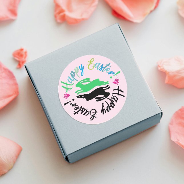 Adesivo Ótima ilustração do Pastel Bunnies, Felz pascoa (Criador carregado)