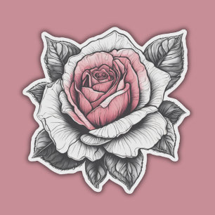 Adesivo Ótima ilustração Rosa à prova d'água
