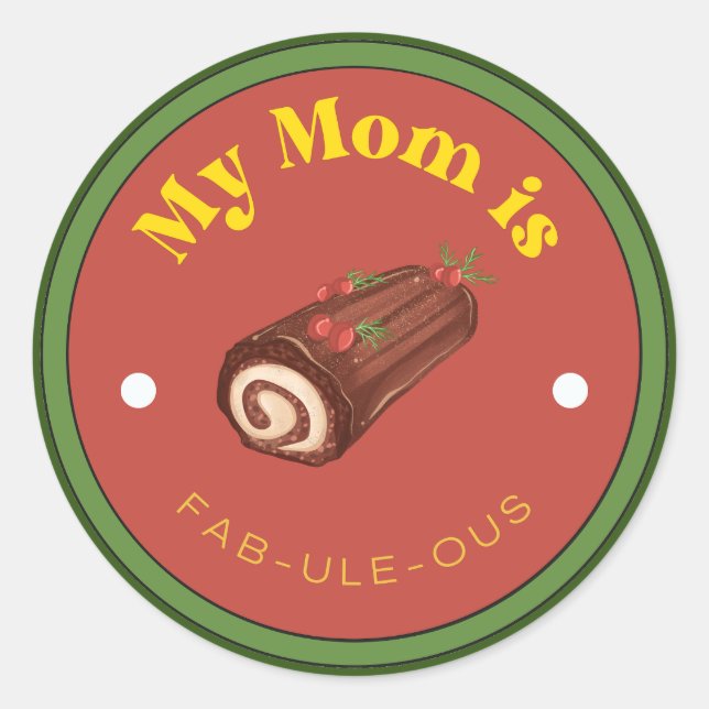 Adesivo ÓTIMO! Sticker - Minha Mãe É Fab-Ule-Ule (Frente)