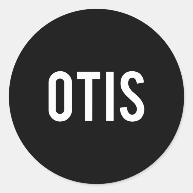Adesivo Otis - Camiseta de Presente para Fã de Nome Engraç (Frente)