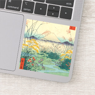 Adesivo Otsuki, na província de Kai, em 1858, por Utagawa