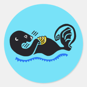 ADESIVO OTTER CLASSIC ROUND STICKER