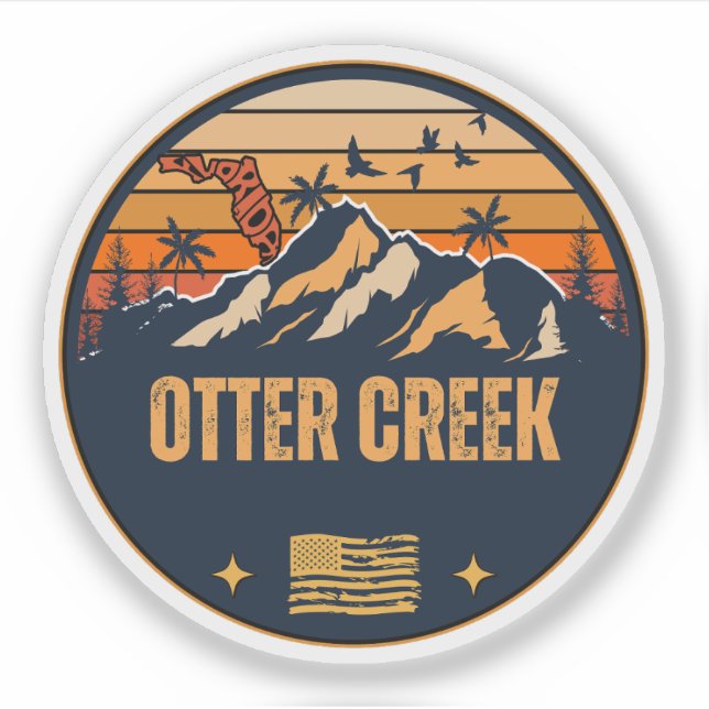 Adesivo Otter Creek, Flórida  (Frente)
