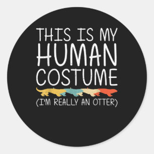 Adesivo Otter Halloween Fácil Costume Humano Fácil