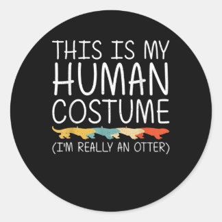 Adesivo Otter Halloween Fácil Costume Humano Fácil