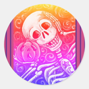ADESIVO OUÇA O SEU BOMBEIRO, HALLOWEEN SKELETON STICKER
