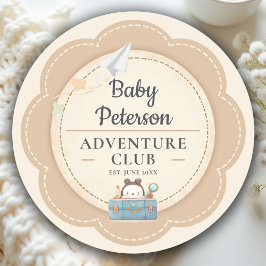 Adesivo Our Greatest Adventure Neutral Cute Baby Shower