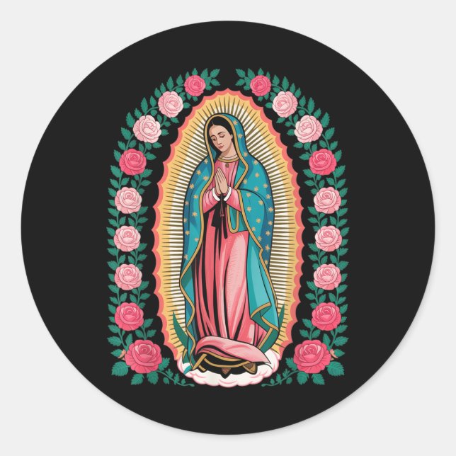 Adesivo Our Lady De Guadalupe Sant Mary Back Print Christi (Frente)