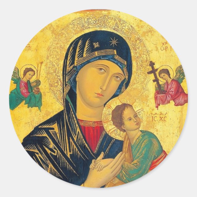 Adesivo Our Lady of Perpetual Help Stickers  (Frente)