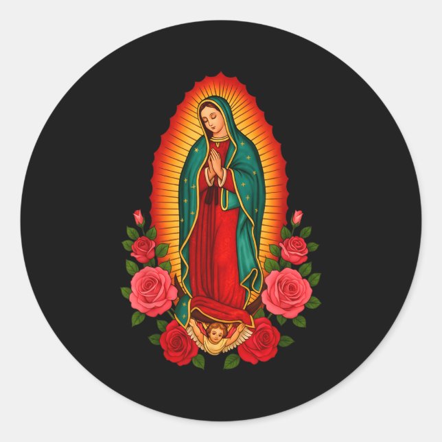 Adesivo Our Lady Virgen De Guadalupe Saint Virgin Mary - C (Frente)