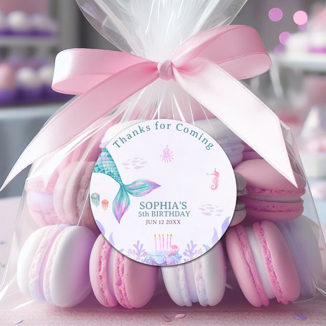 Adesivo Our Little Mermaid  Funny Birthday Party  (Criador carregado)