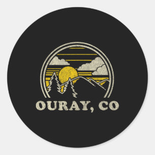 Adesivo Ouray Colorado Co T Shirt Vintage Hiking Mounts