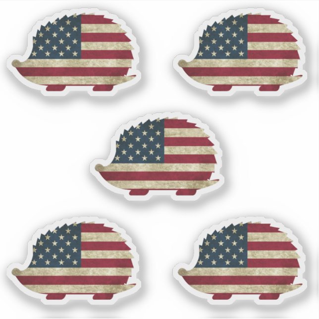 Adesivo ouriço americano (Frente)