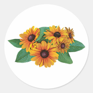 Adesivo Ouro Amarelo Gerbera Daisies