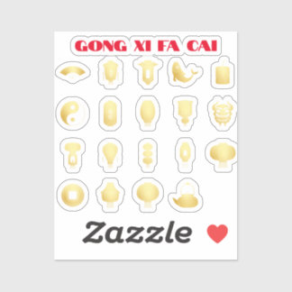 Adesivo Ouro Ano Novo Lunar 5