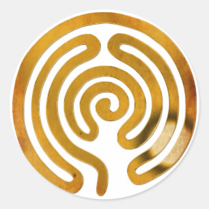 Adesivo ouro antigo labirinto   faça seu próprio histórico