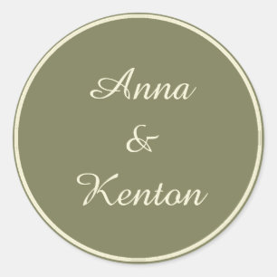 Adesivo Ouro antigo simples casamento personalizado