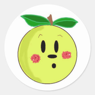 Adesivo Ouro - Apple delicioso enfrenta