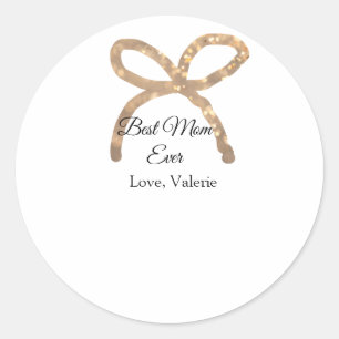 Adesivo Ouro arco brilho melhor mãe que nunca adicionou no