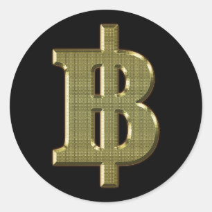 Adesivo OURO BAHT SGN ฿ Moeda Tailandesa ฿