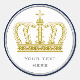 Adesivo Ouro Coroa Real + seu traseiro. & ideias