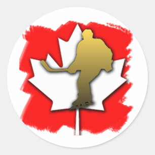 Adesivo Ouro do hóquei de Canadá