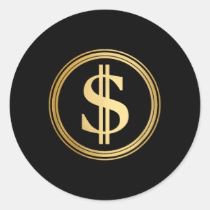 Adesivo Ouro Dollar Sign D.o.g., 4 De Julho Trump 47 R