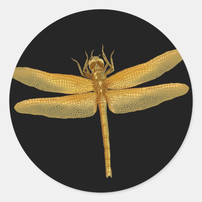 Adesivo Ouro Dragonfly Sticker (Frente)