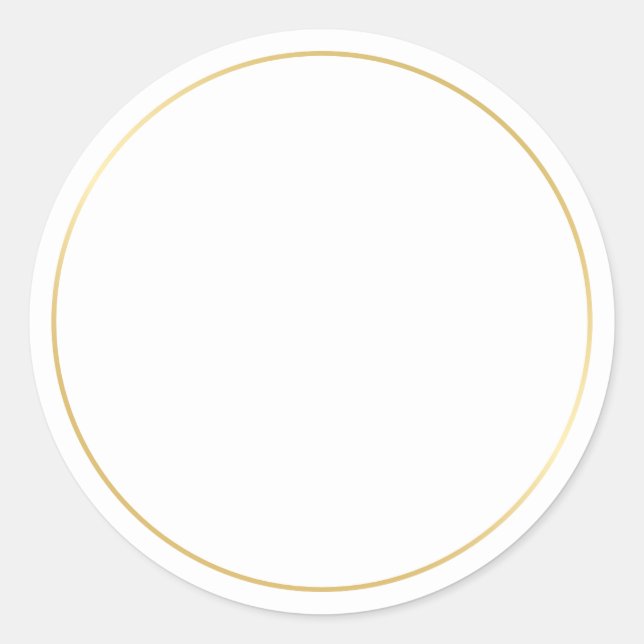 Adesivo Ouro e Branco em Branco (Frente)